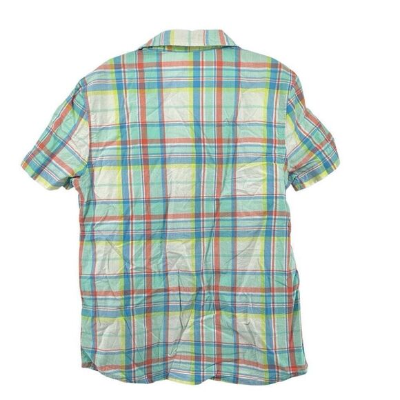 Jumping Beans Boy’s Multicolored Plaid Short Sleeve Button Front Shirt Size 7 - Picture 2 of 10